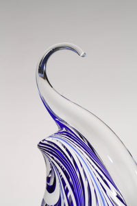 Blue and White Crest