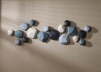 Geometric Wall Stones, Set of 18