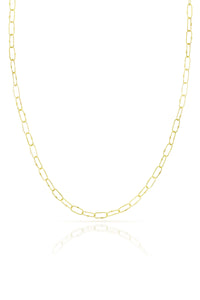 18K Gold Stretched Link Chain