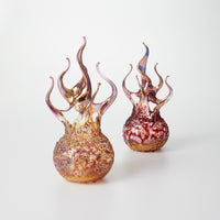 left to right: amber gold, ruby gold