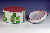Apple Oval Lidded Dish
