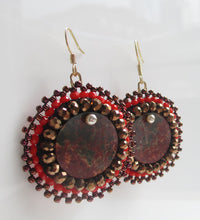 Red Creek Jasper Gemstone Earrings