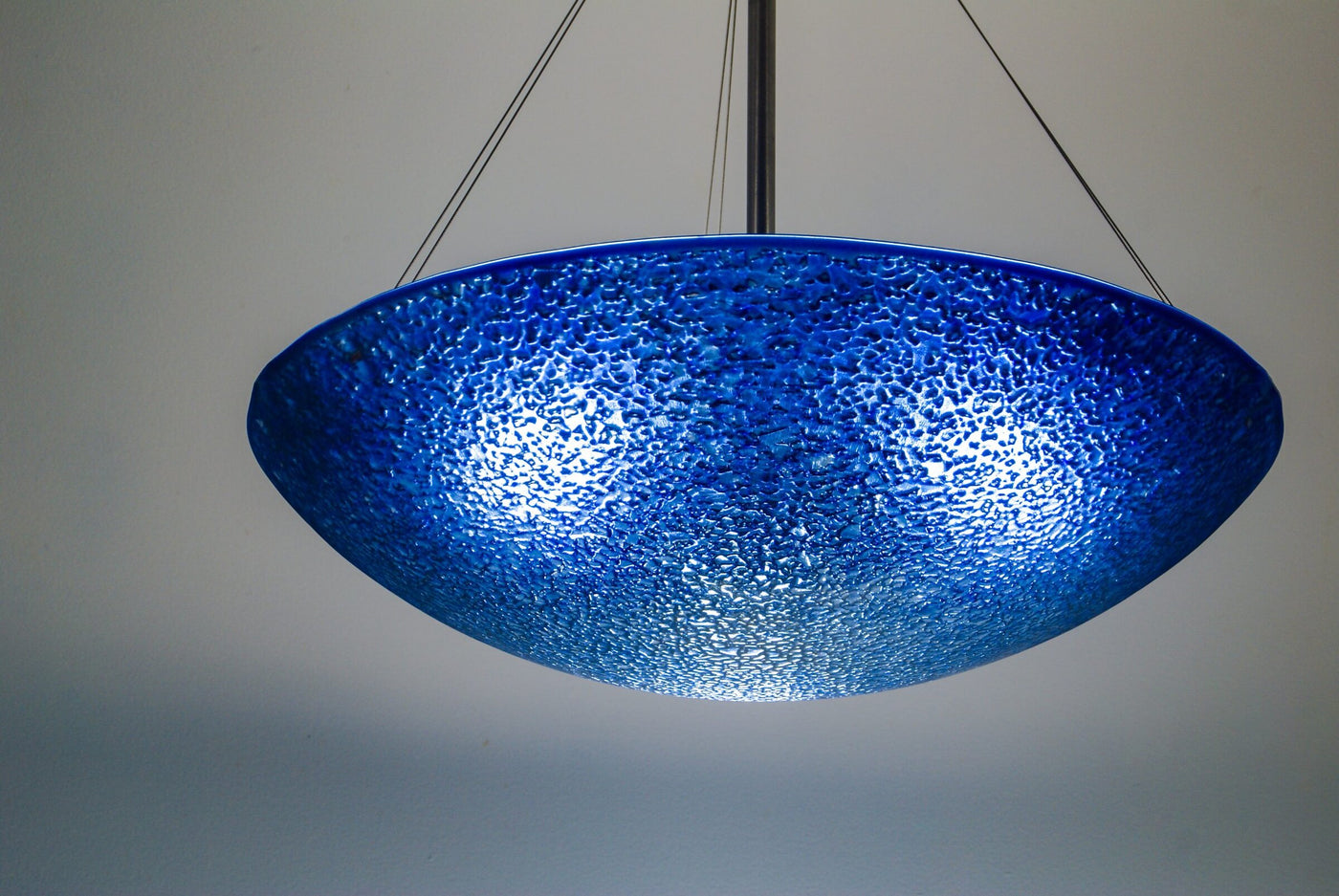 Cobalt Fade Glass Chandelier