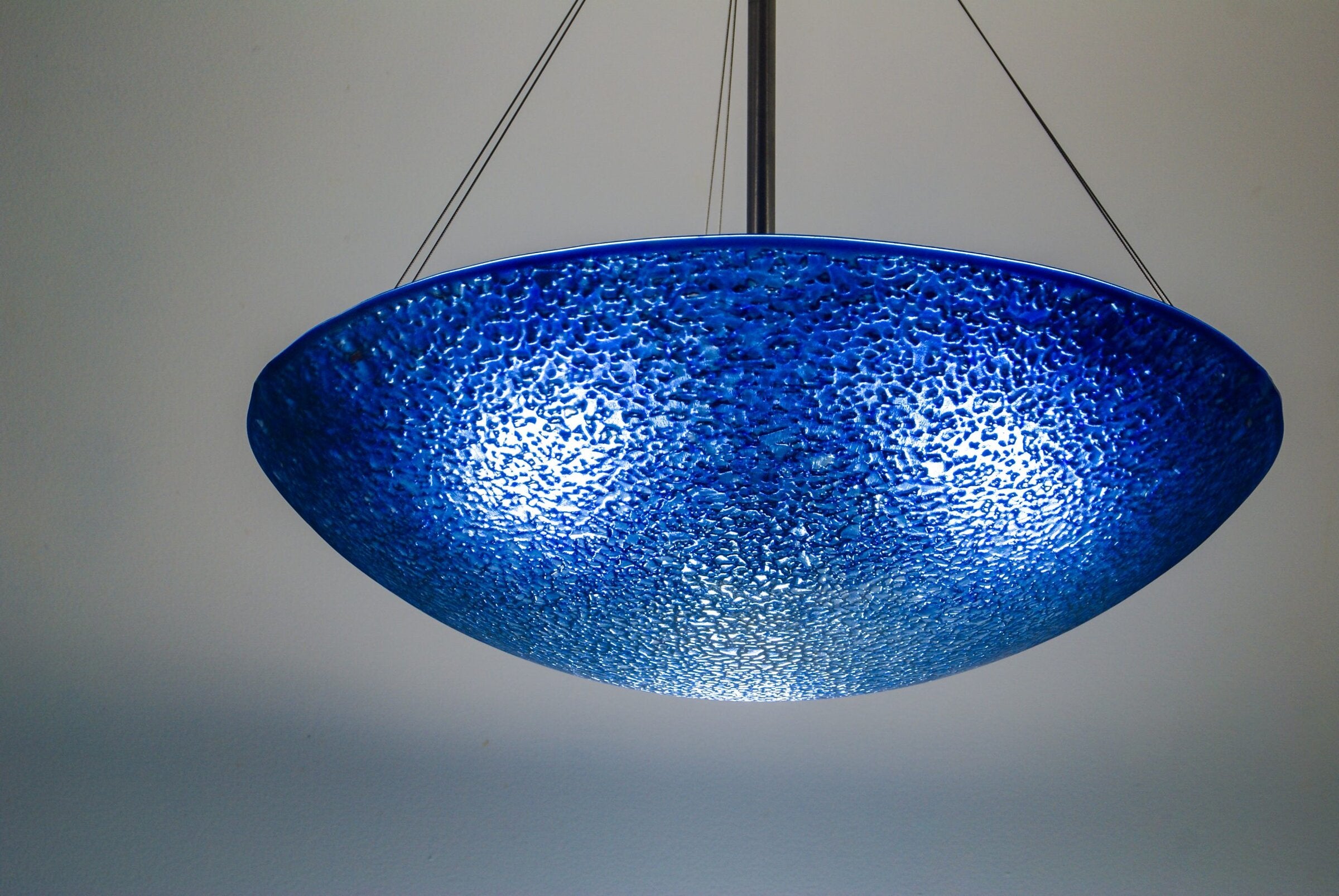Cobalt Fade Glass Chandelier