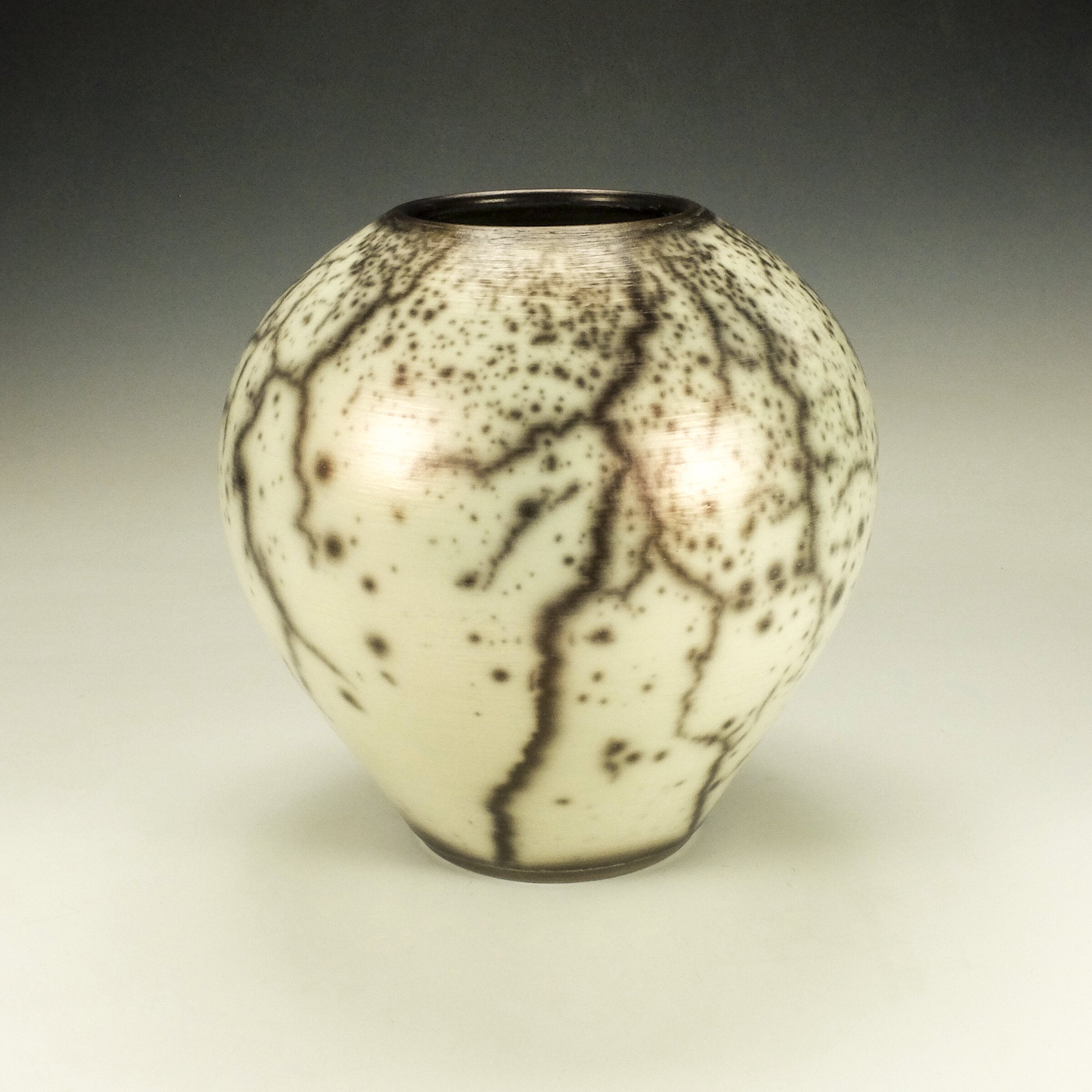 Round Naked Raku Pottery