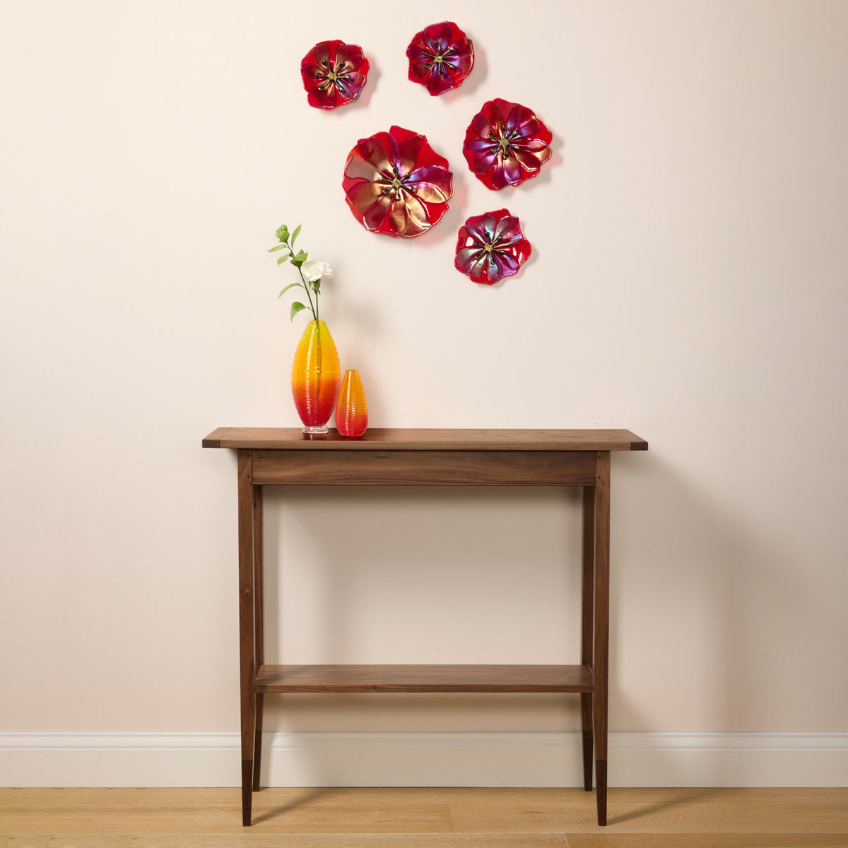 Wenge and Walnut Console Table