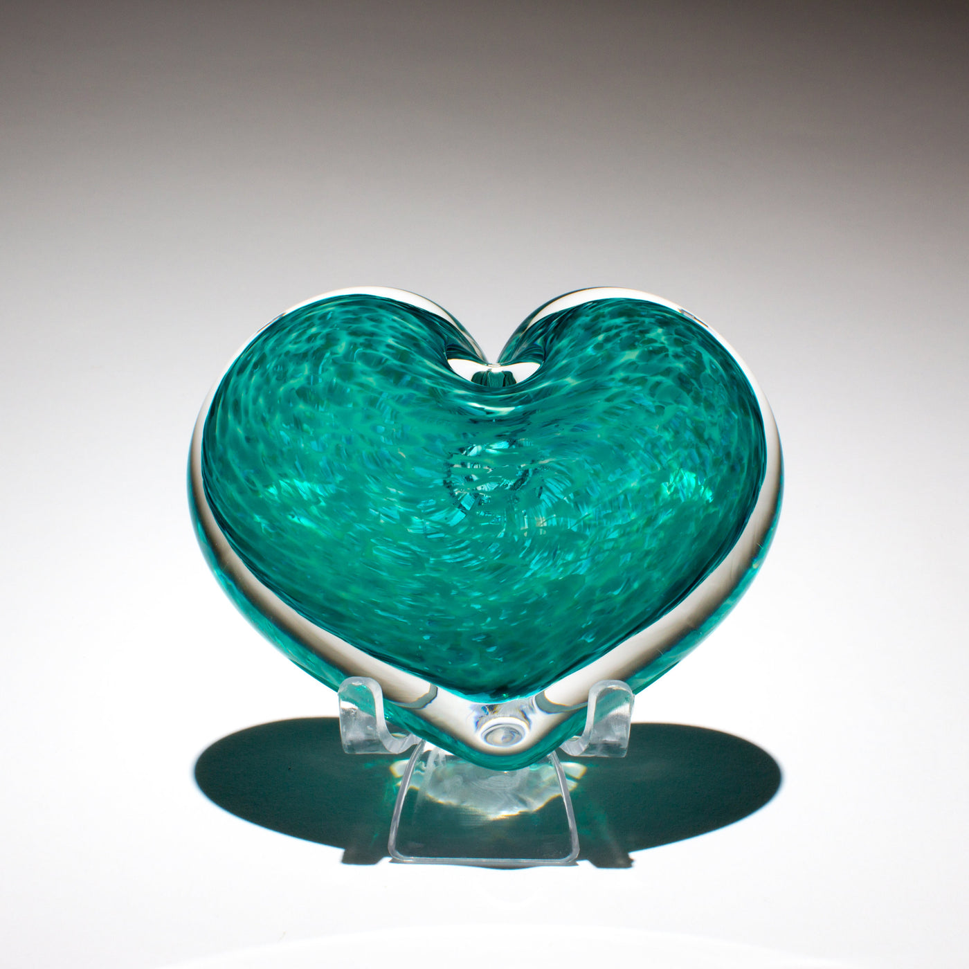 Mint Julep Heart Paperweight