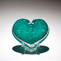 Mint Julep Heart Paperweight