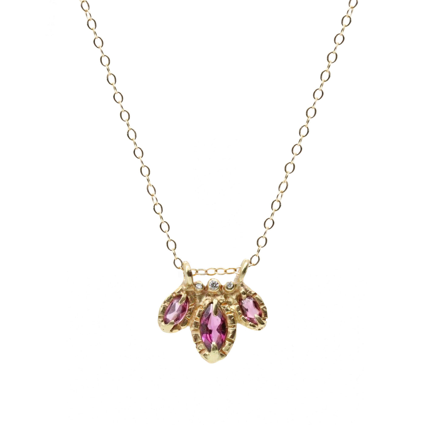 Garnet Bloom Pendant