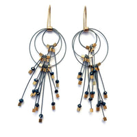 Spinel, Steel Cable & Gold Details