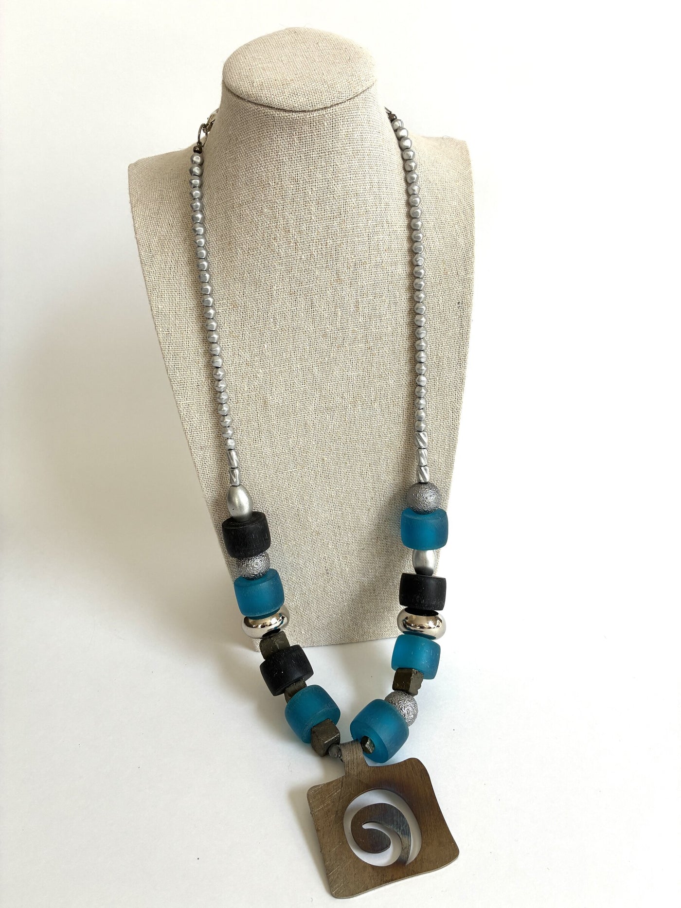 Wave Pendant Necklace