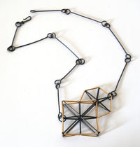 Square and Circle Necklace