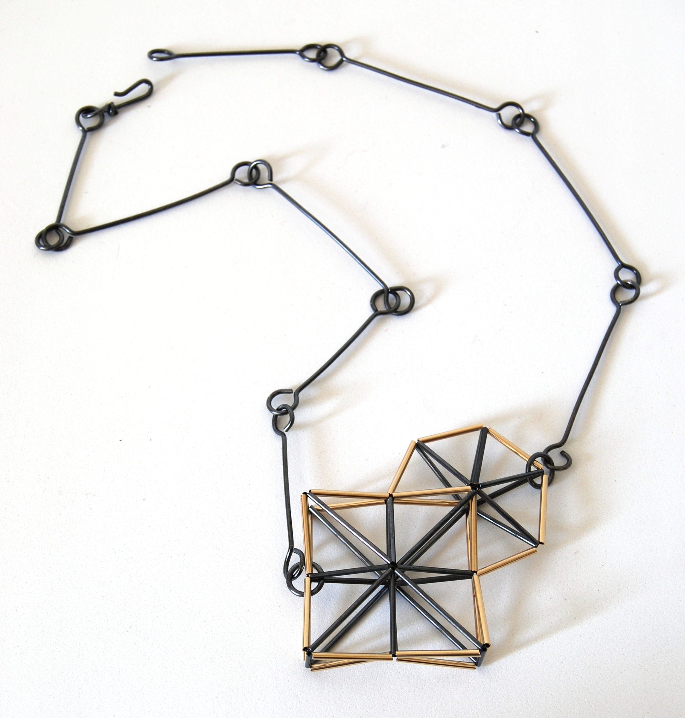 Square and Circle Necklace