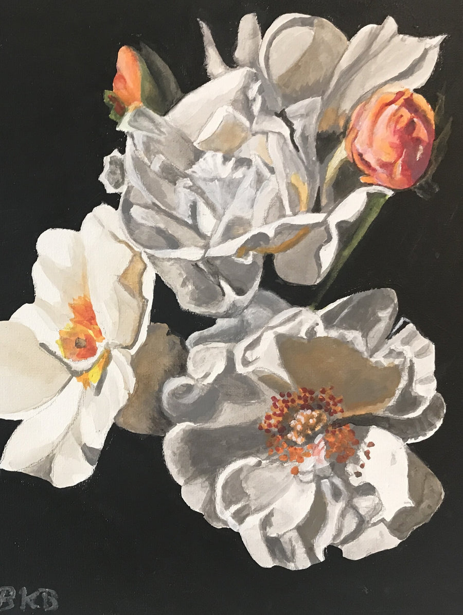 White Floral Spray