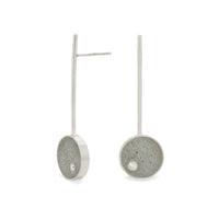 Sterling Silver with Gray Concrete