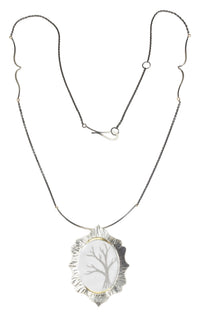 Tree Silhouette Necklace & Brooch