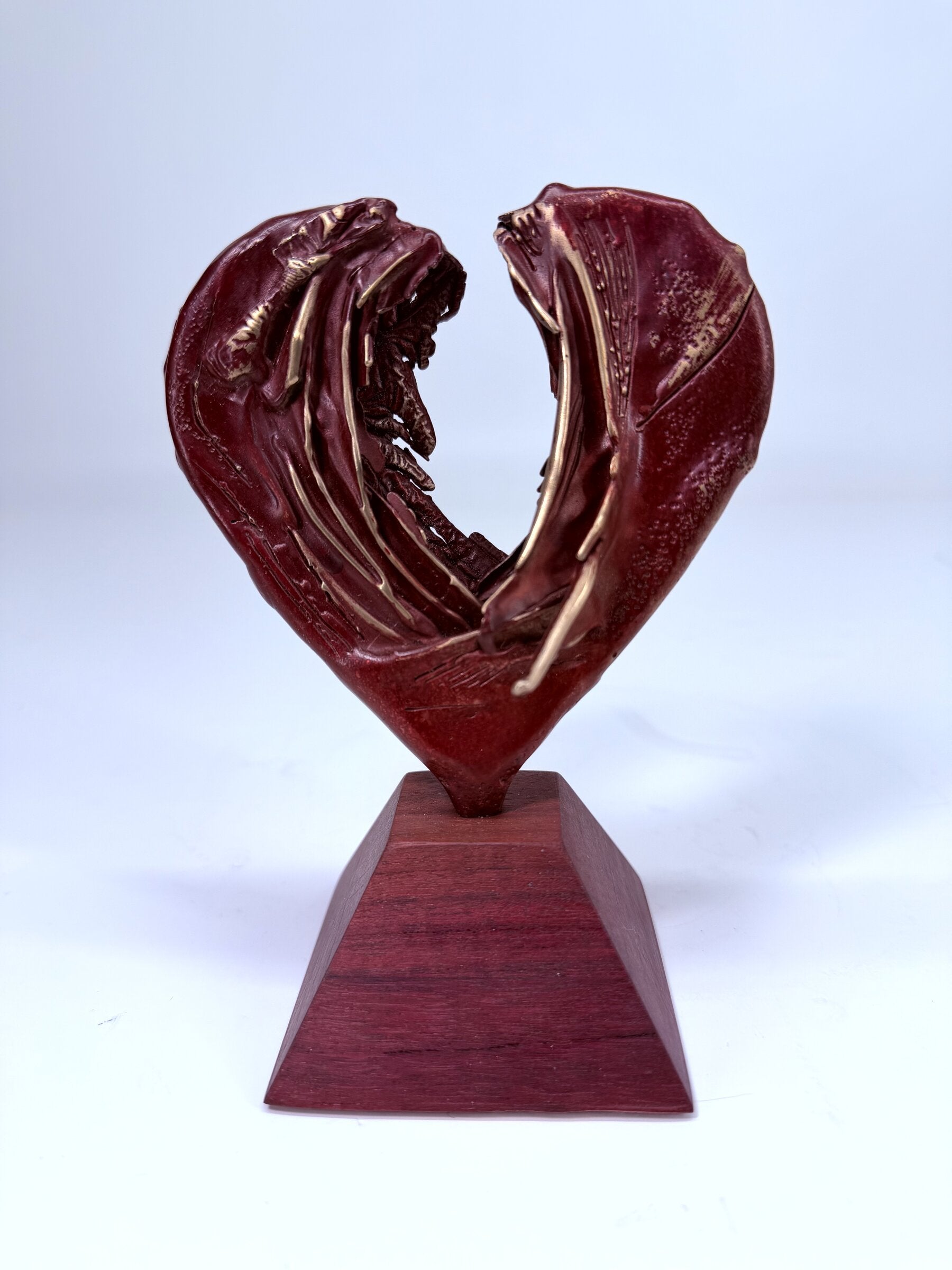 Red Heart on Red Base