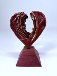 Red Heart on Red Base