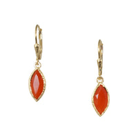 Carnelian Marquise Earrings