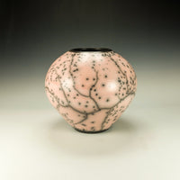 Round Rose Raku Pottery