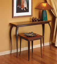 North Union Lamp in Viridian Glaze with Amber Mica Shade