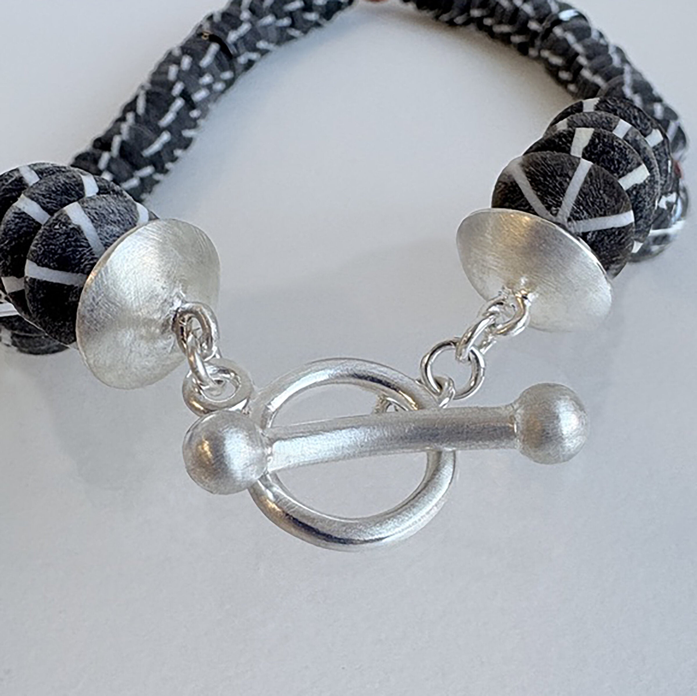 Buffalo Horn, Sponge Coral & Hematite Necklace