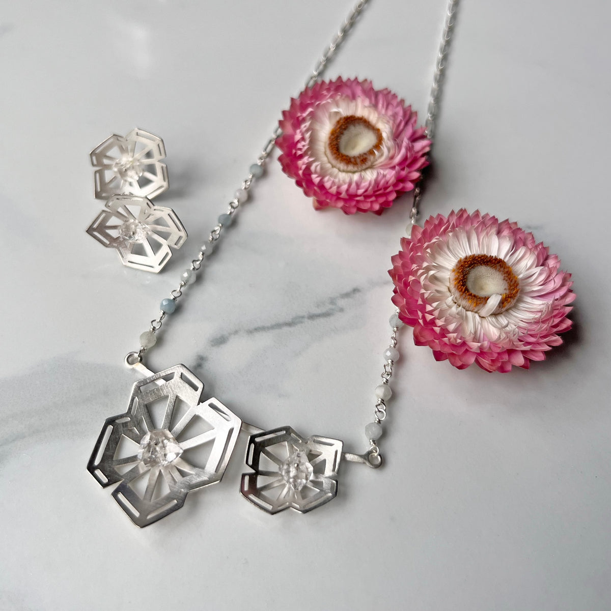 Winter Geometry Necklace