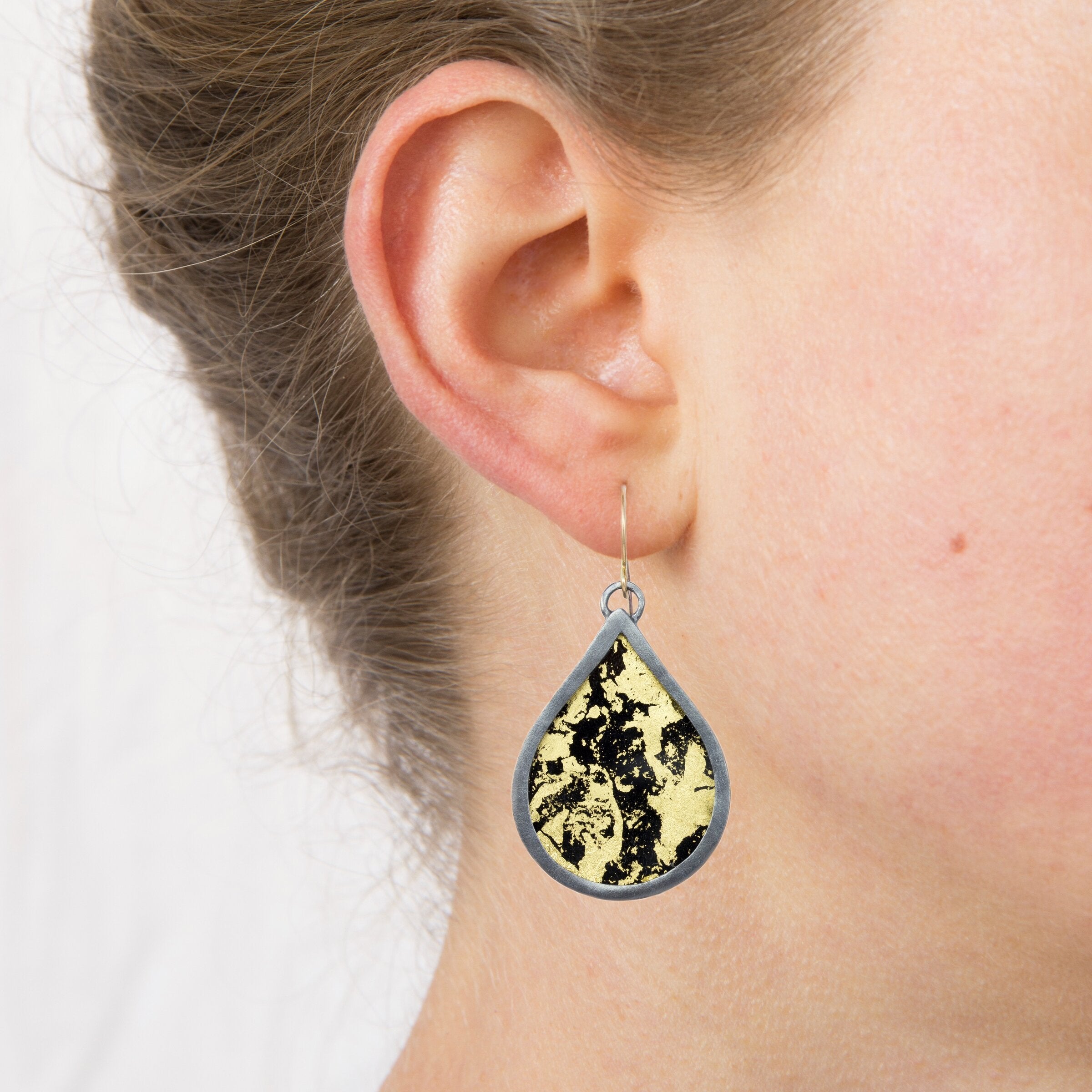 Golden Teardrop Earrings