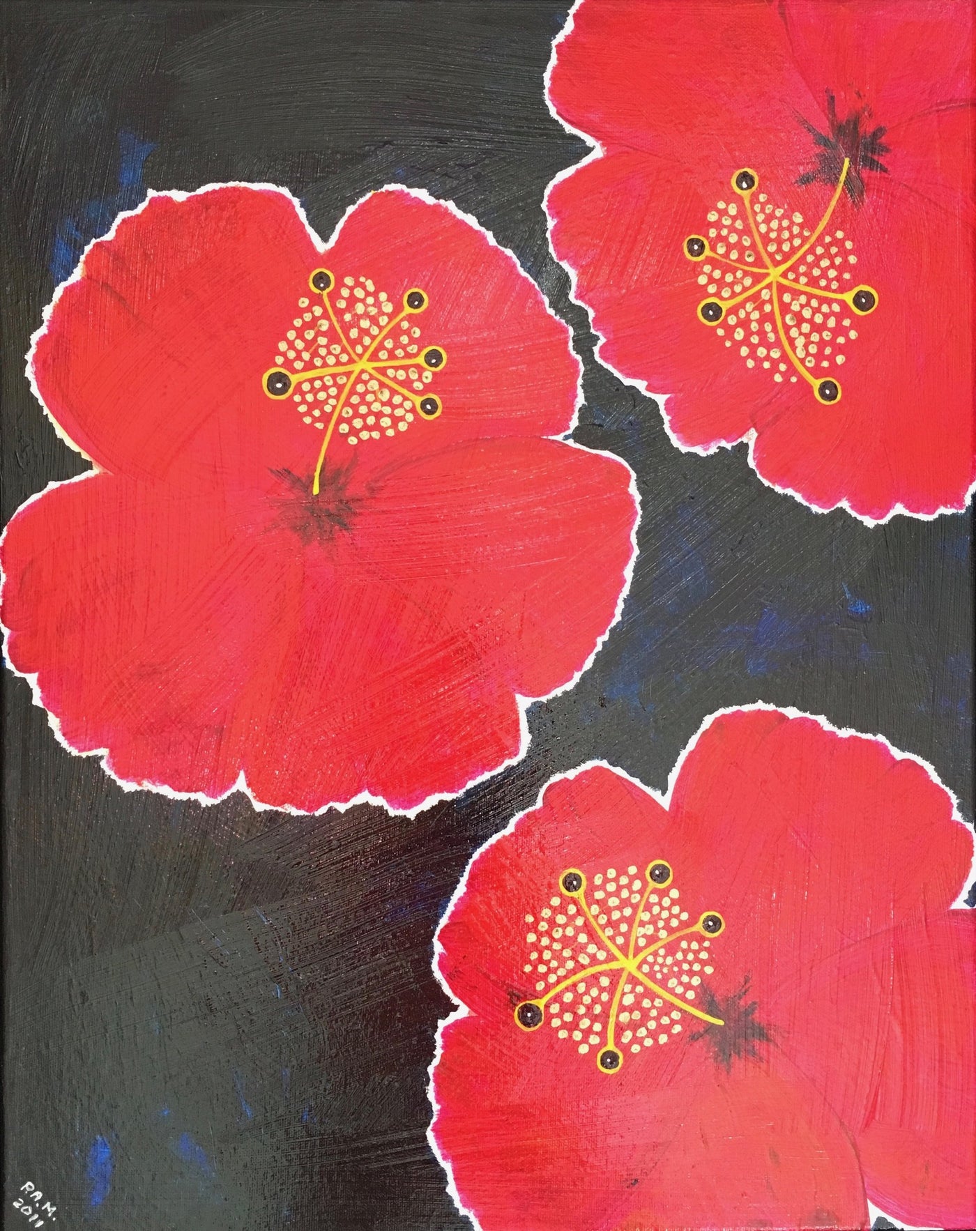 Red Hibiscus Showing Off