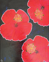 Red Hibiscus Showing Off