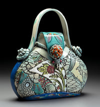 Medium Ceramic Blue Pocketbook