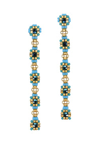 Shade of Blue Linear Earrings