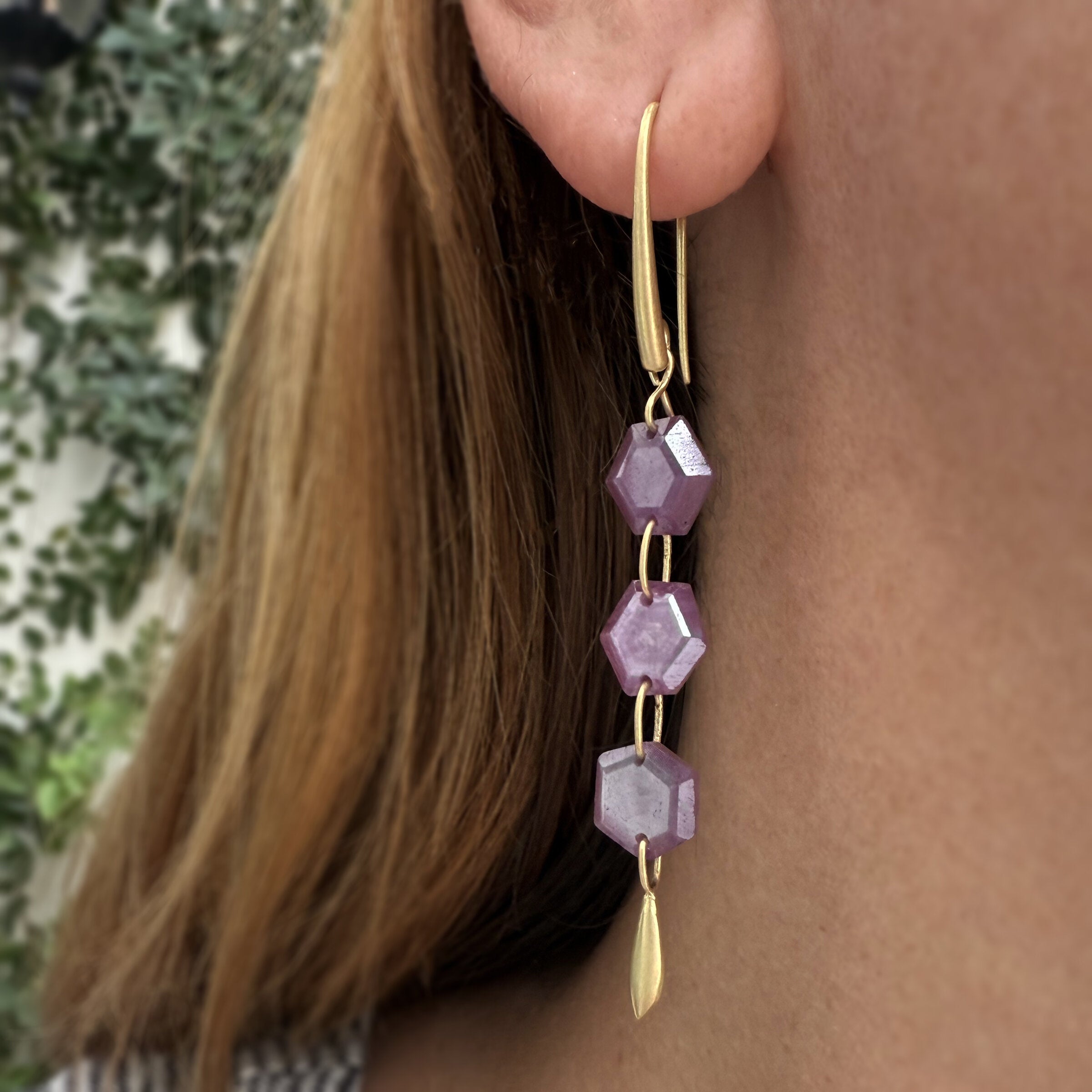 Ruby Cascade Earrings