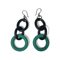 Green, stainless steel ear wire