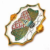 Papillon de Nuit Wall Tile in Persian Red