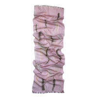 Ombre White Scent  / Cashmere blended hand-painted scarf