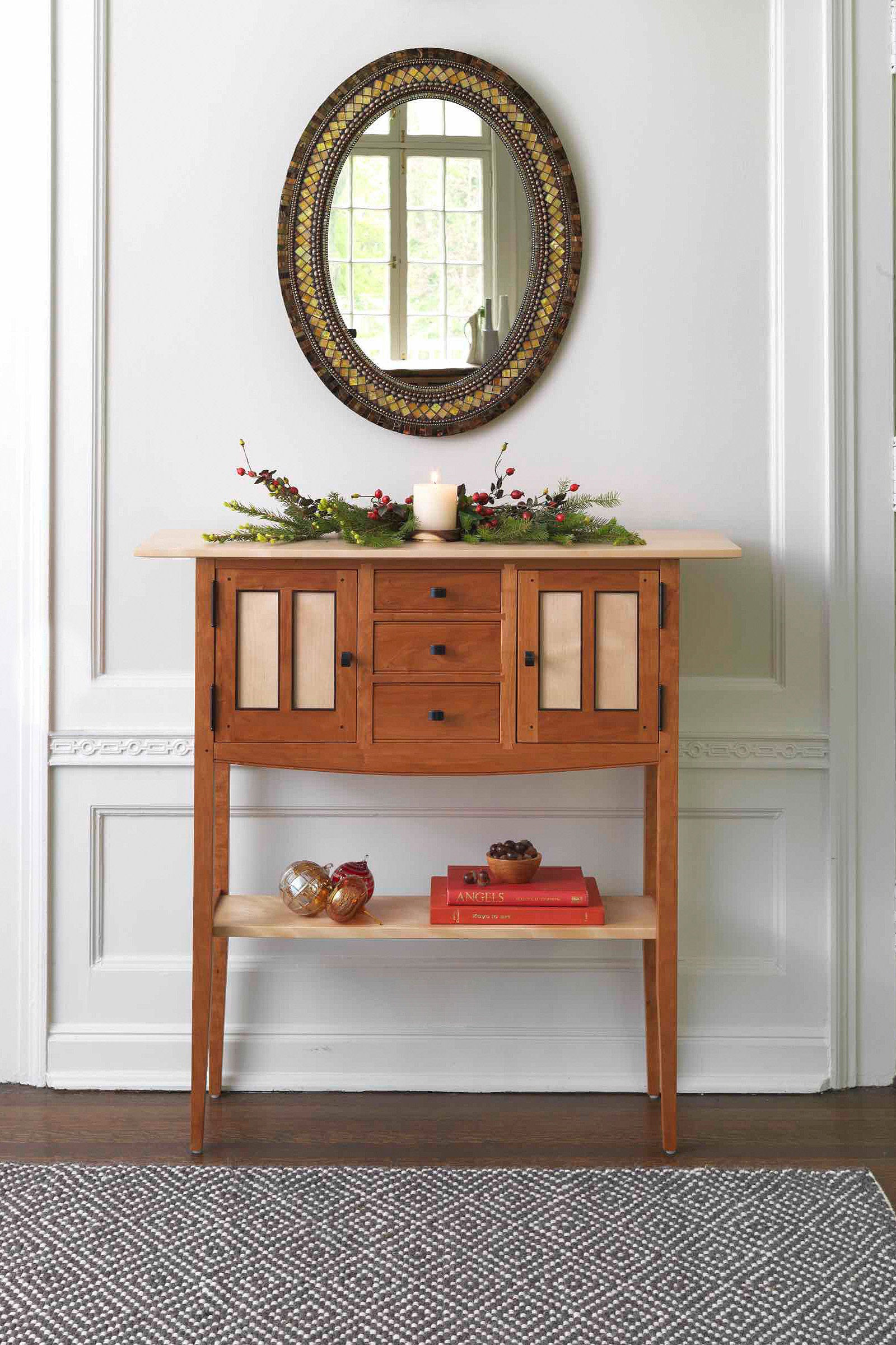 Golden Bronze Mosaic Mirror