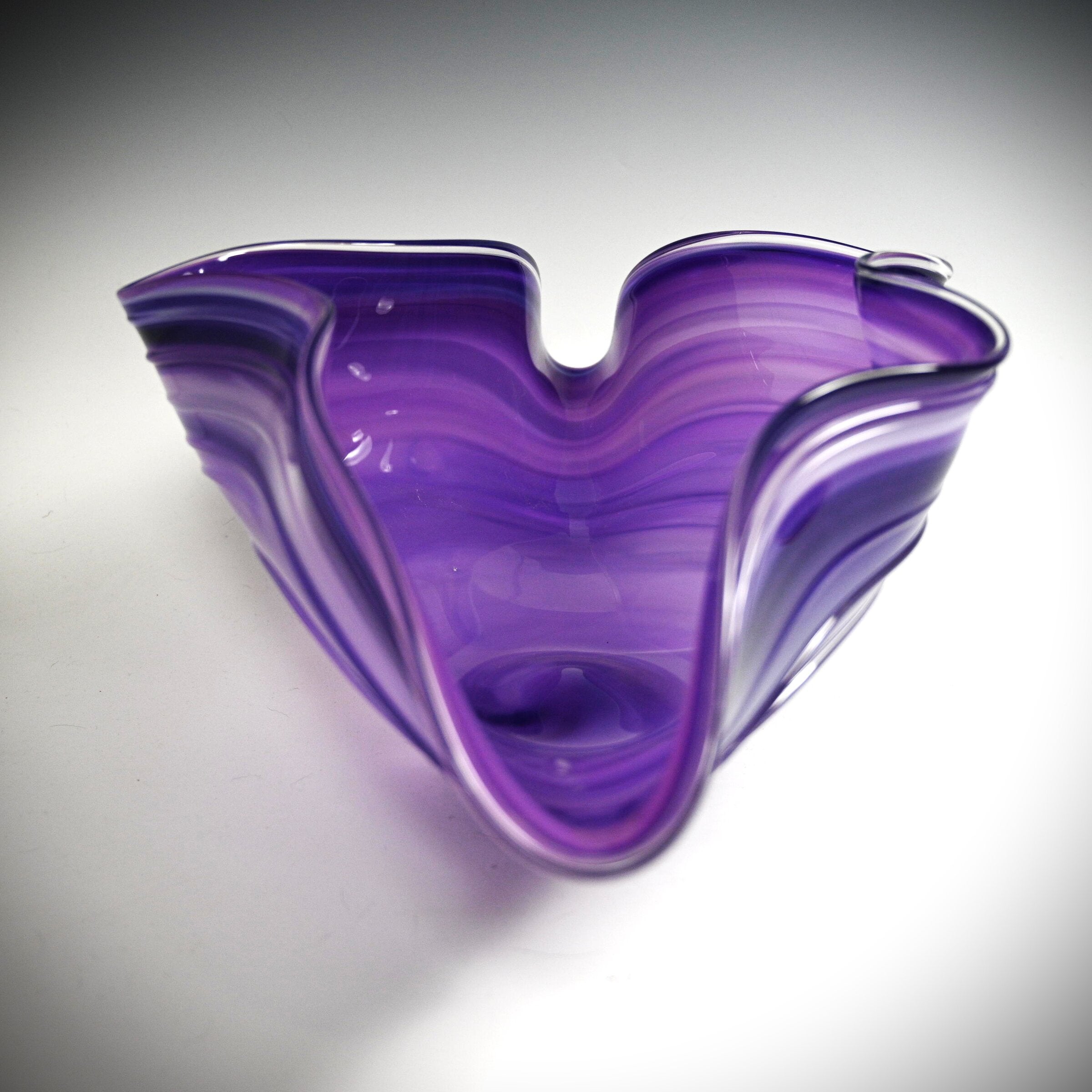 Purple Folded Bowl