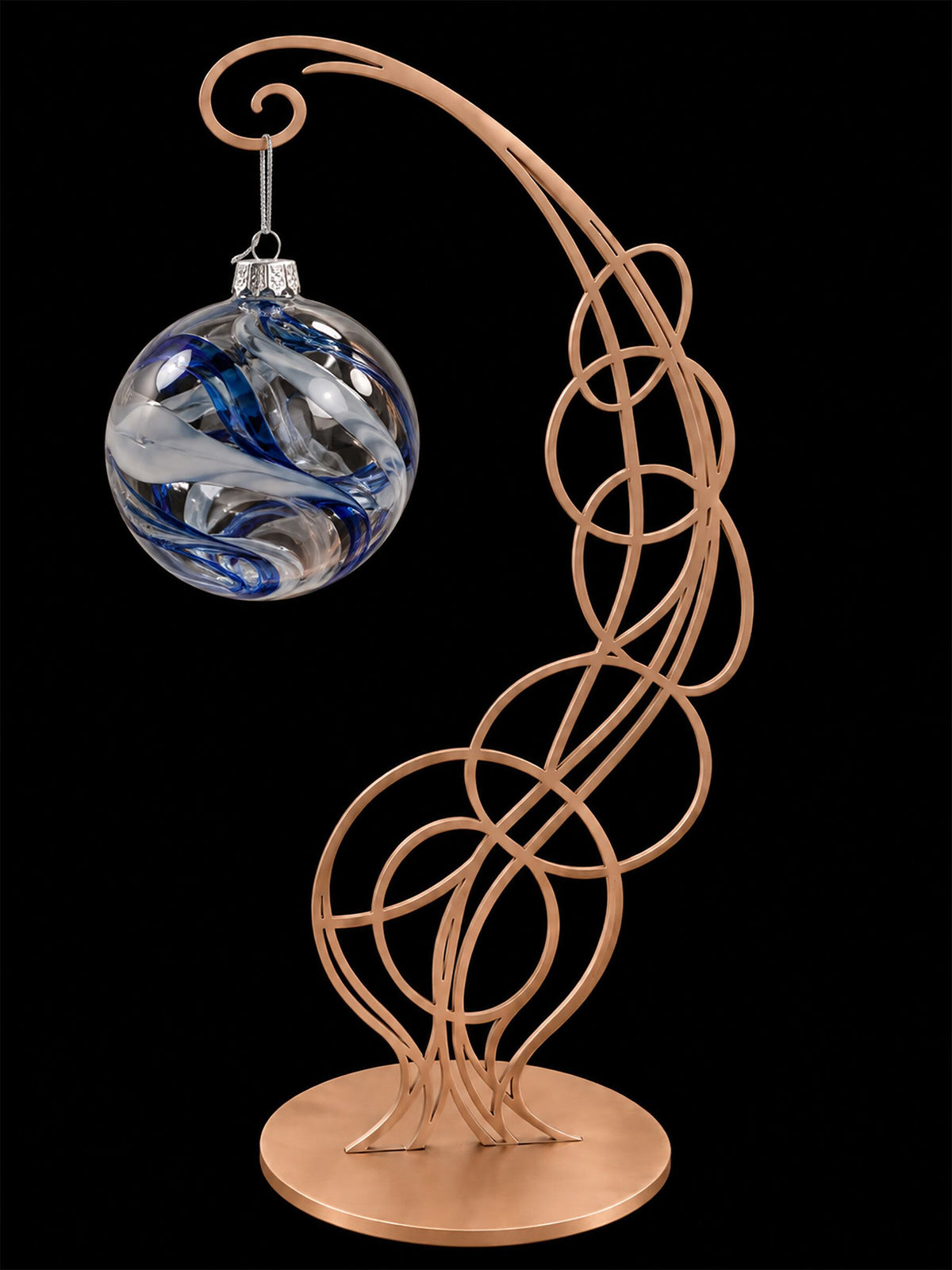 Soft Geometry Ornament Stand in Rose Gold