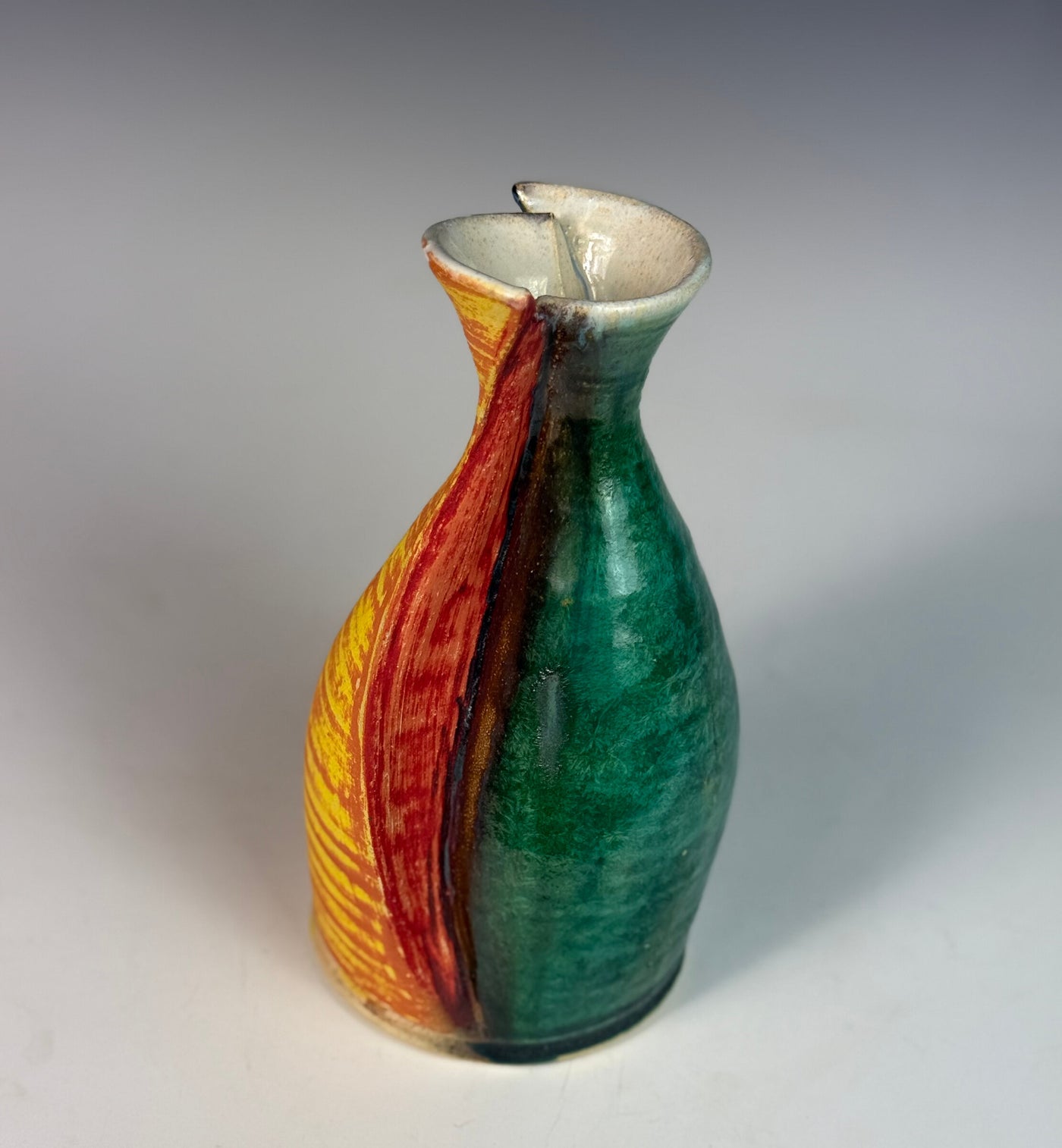 Deconstructed Bottle in Yellow and Green
