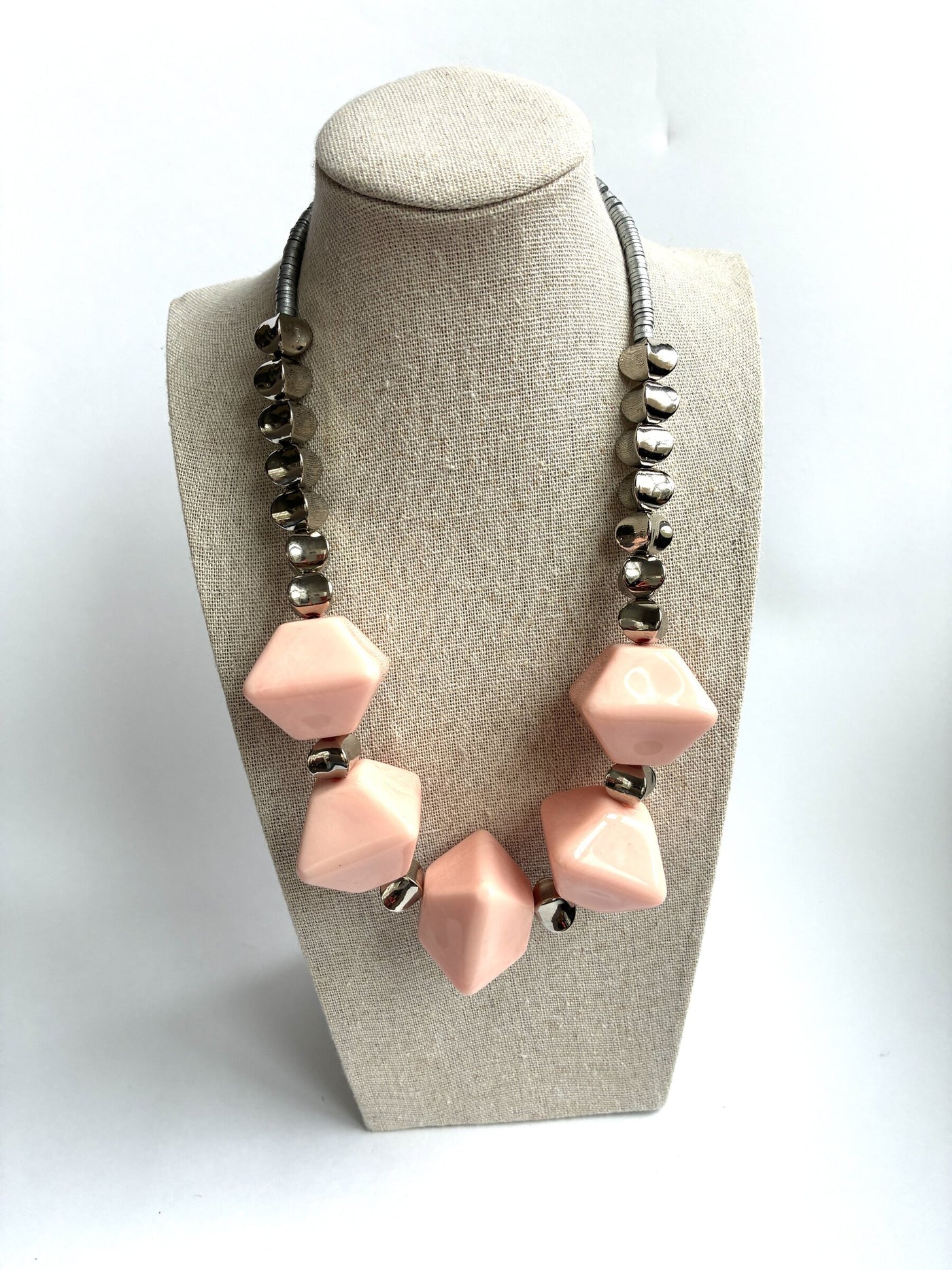 Jumbo Pink Bead Necklace
