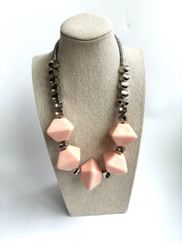 Jumbo Pink Bead Necklace