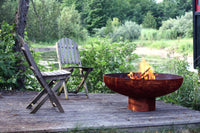 Classical Ellipse Sculptural Fire Pit