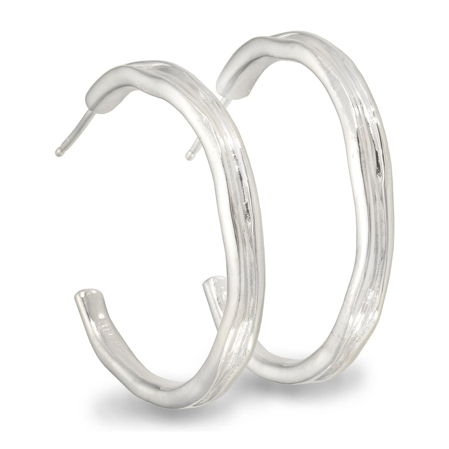 Silver Water Hoops