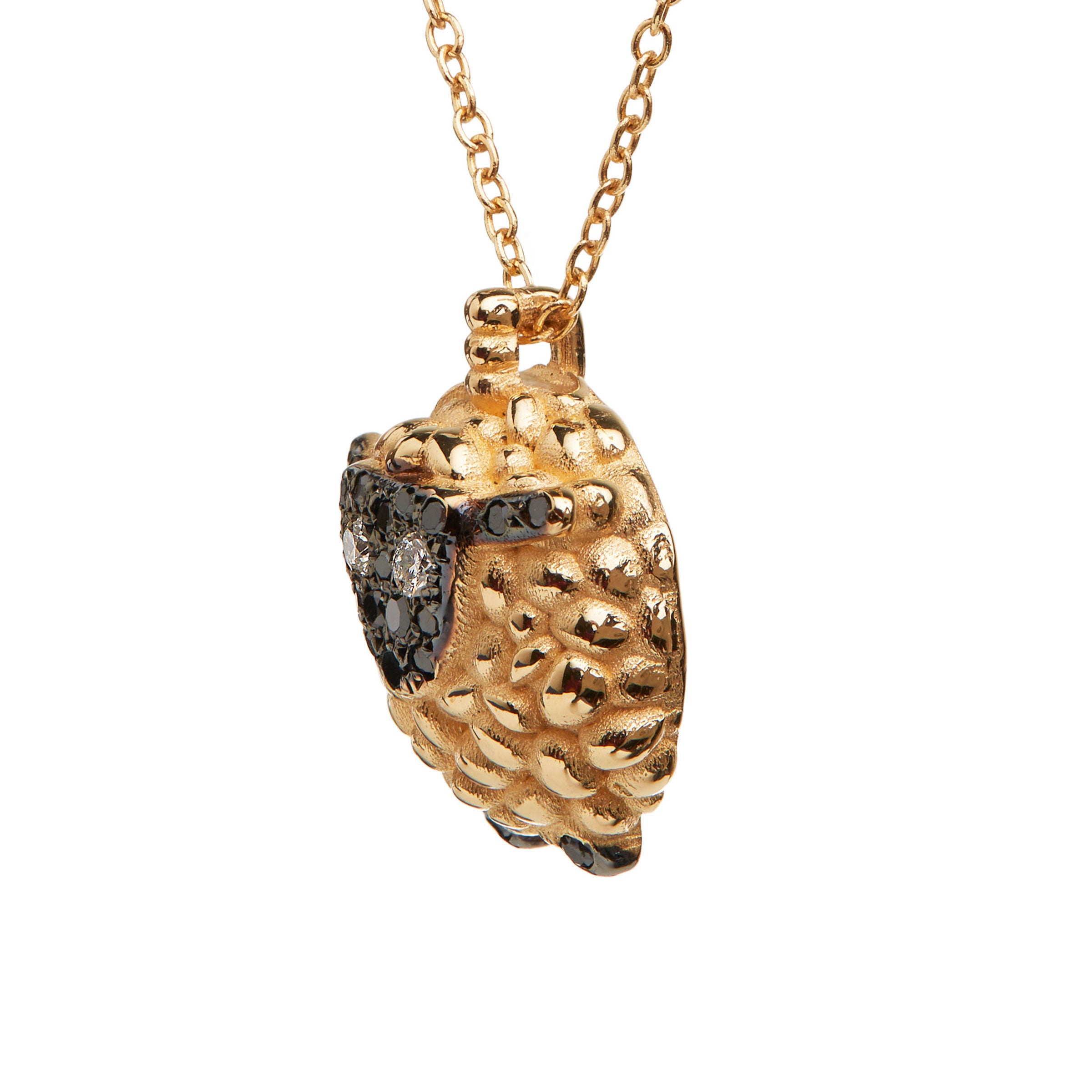 Gold and Diamond Sheep Necklace