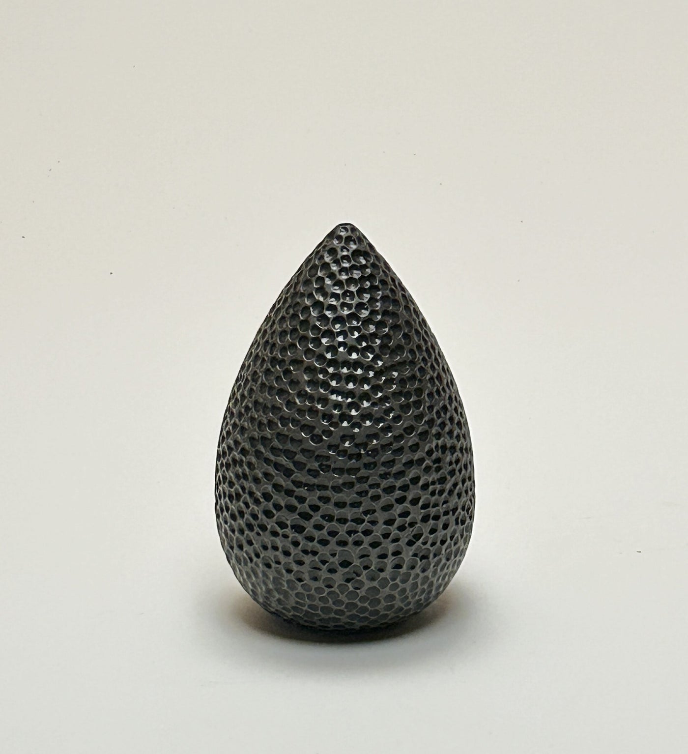 Carved Black Teardrop