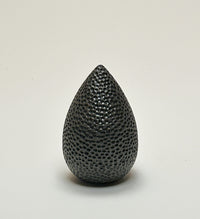 Carved Black Teardrop