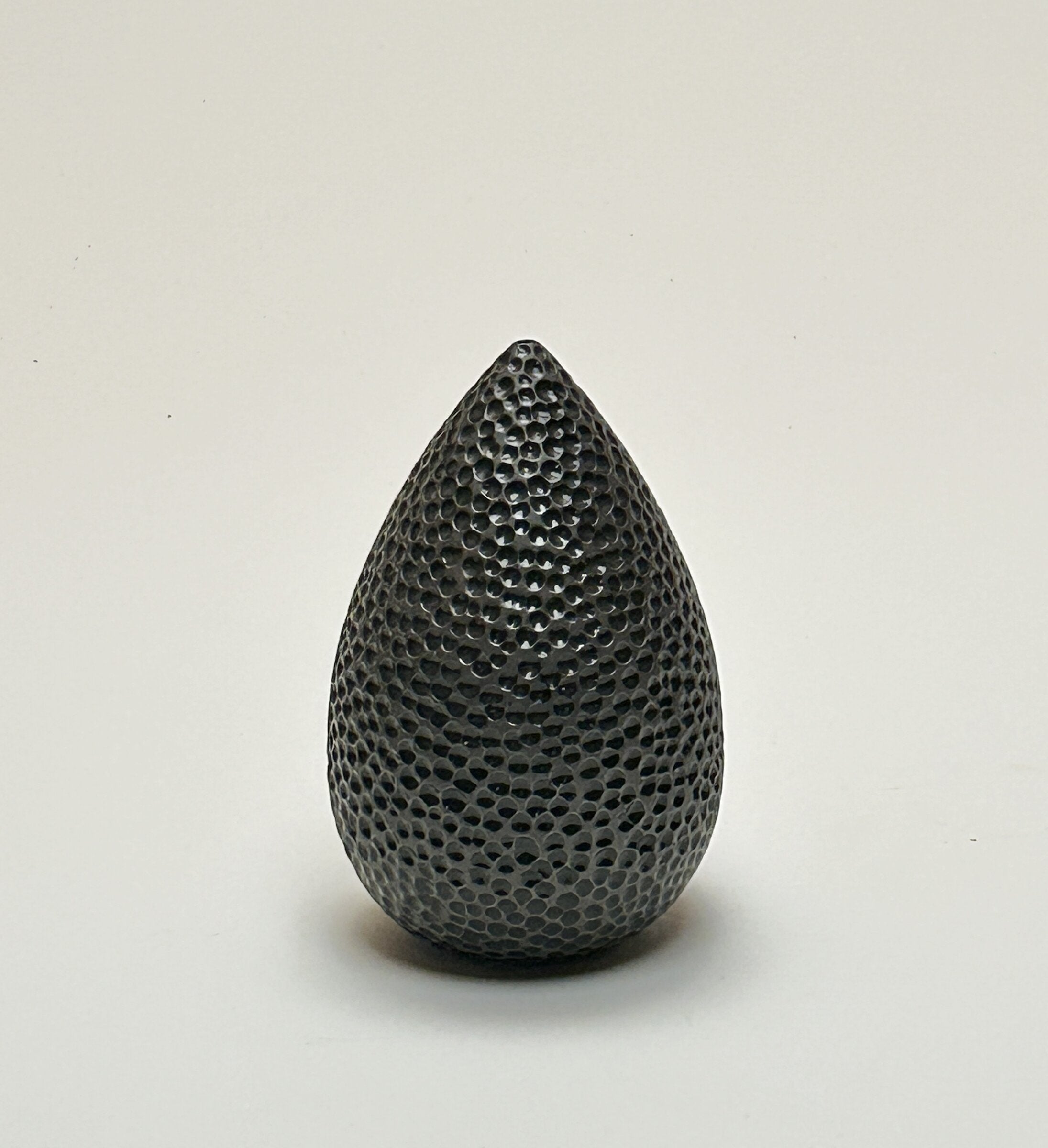 Carved Black Teardrop