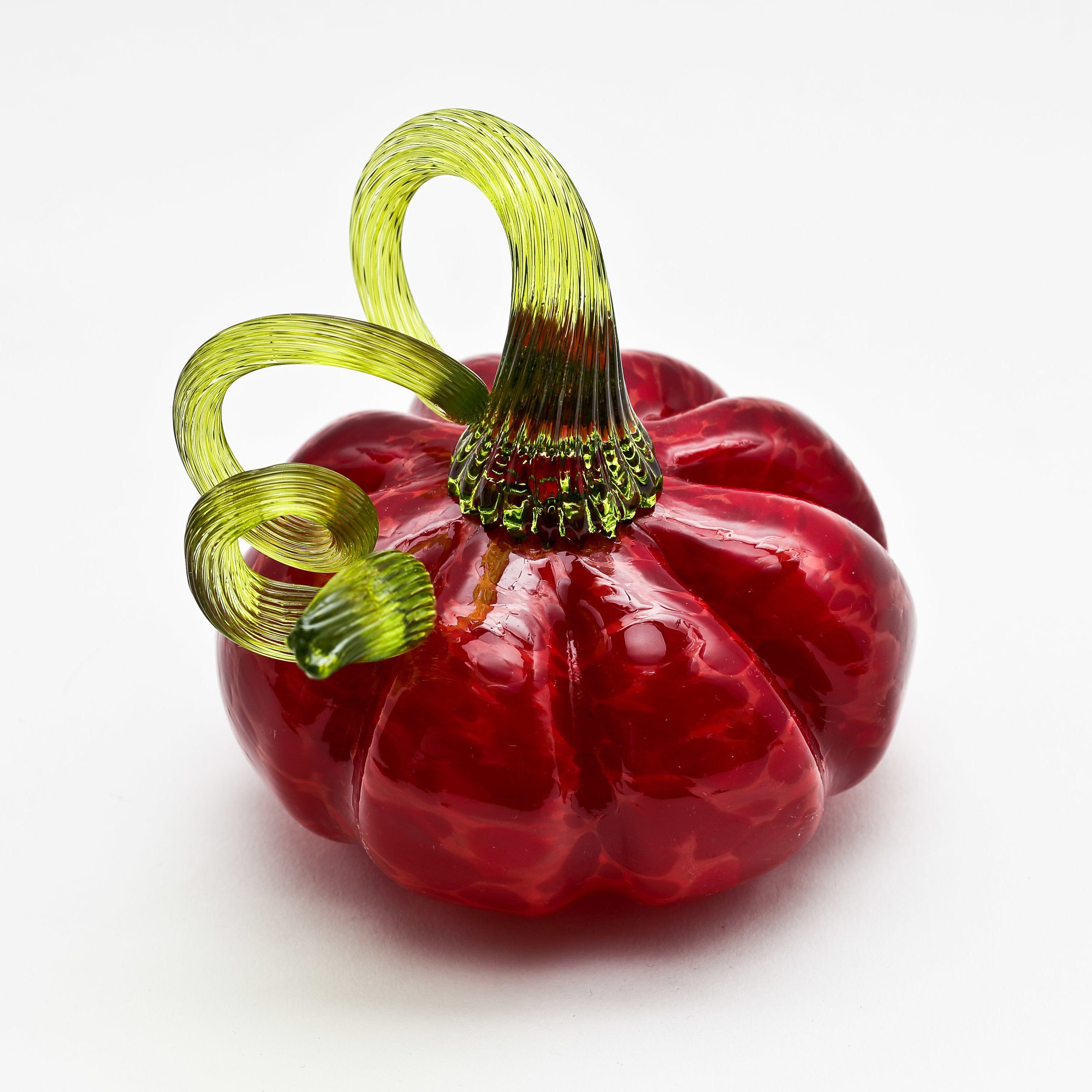 Green Stem Pumpkin in Red