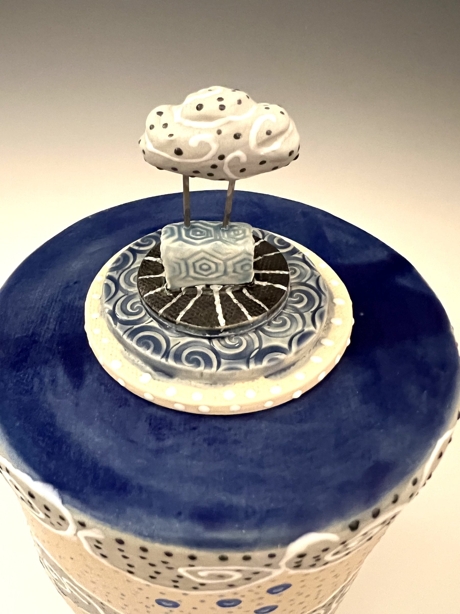 Mountain Monsoon Lidded Vessel